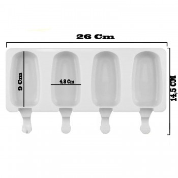 Magnum Silikon Kalıp Dondurma Tatlı Meybuz 4 lü Büyük Boy Magnum Silikon Kalıp Dondurma Tatlı Meybuz 4 lü Büyük Boy
