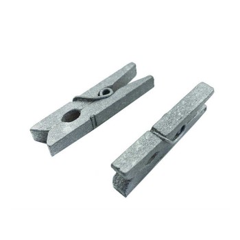 Ahşap Mandal Minik Boy - 100 Adet Gümüş Ahşap Mandal Minik Boy - 100 Adet Gümüş