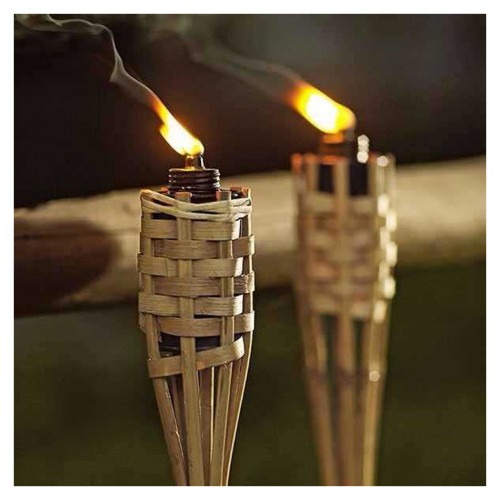 Meşale Bambudan Naturel 90 Cm - 4 Adet