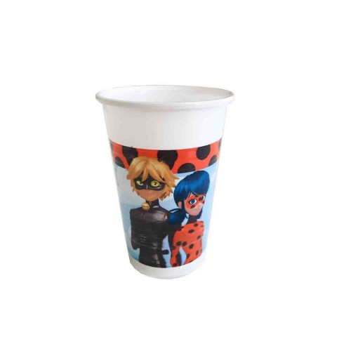 Miraculous Temalı Bardak 180/200CC - 8 Adet
