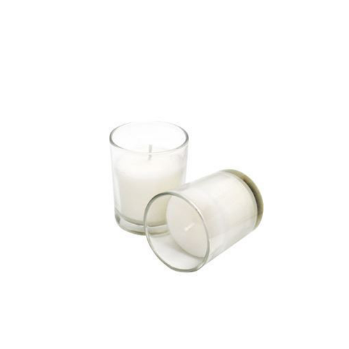 Cam Shot Bardağı Shot Bardak İçi Mum Beyaz - 6 Adet