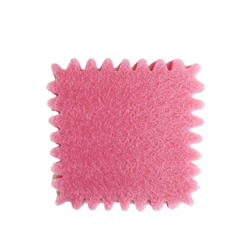 Organze Hazır Kesilmiş Kare Tül File Modeli 24 CM - 100 Adet  Pembe