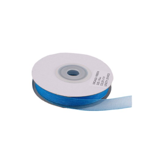 Organze Kurdele 1 CM - 457 Metre  Turkuaz
