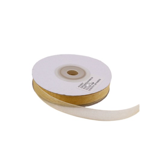 Organze Kurdele 20 MM - 22 Metre  Gold