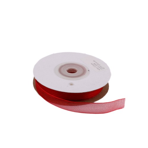 Organze Kurdele 1 CM - 457 Metre  Kırmızı