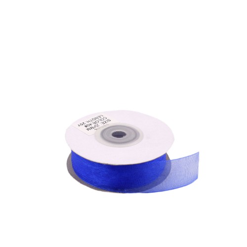 Organze Kurdele 30 MM - 22 Metre  Saks Mavi