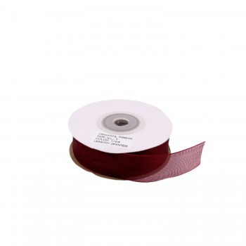 Organze Kurdele 30 MM - 22 Metre Bordo Organze Kurdele 30 MM - 22 Metre Bordo
