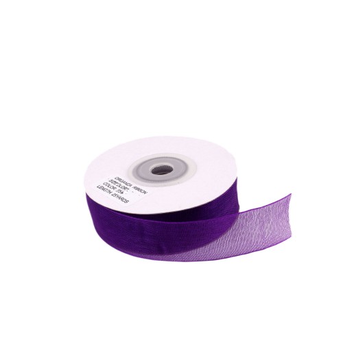 Organze Kurdele 30 MM - 22 Metre  Mor