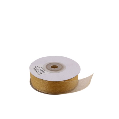 Organze Kurdele 40 MM - 22 Metre  Gold