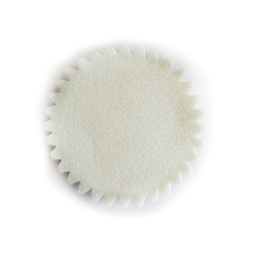 Organze Yuvarlak Hazır Kesilmiş Tül File Modeli 22 CM - 100 Adet  Krem