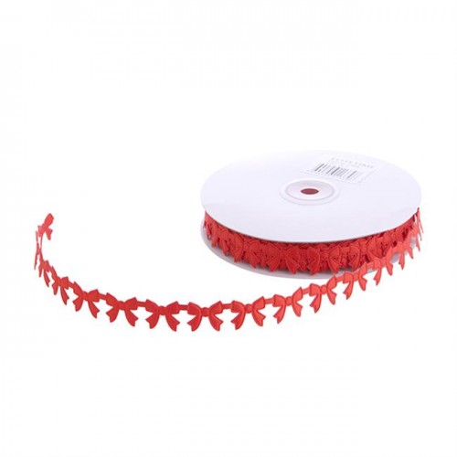 Kurdele Fiyonk Modeli 2 Cm - 18 Metre  Kırmızı