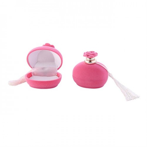 Kutu Parfum Şişe Modeli Ve Güllü - 10 Adet  Pembe