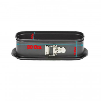 Kelepçeli Pasta Kek Kalıbı Baton Altı Çıkabilen 10X30X7 CM Kelepçeli Pasta Kek Kalıbı Baton Altı Çıkabilen 10X30X7 CM