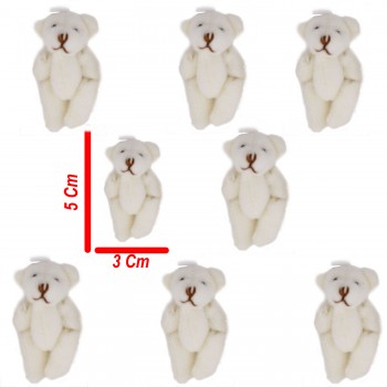 Peluş Ayıcık Parmak Ayıcık 5X3.5 CM Minik Boy Ayıcık - 10 Adet Krem Peluş Ayıcık Parmak Ayıcık 5X3.5 CM Minik Boy Ayıcık - 10 Adet Krem