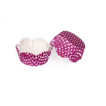 Kek Kalıbı Pet Kapsül 65*38 Mm Kağıt Cupcake Kağıdı - 100 Adet Puantiyeli Mor Kek Kalıbı Pet Kapsül 65*38 Mm Kağıt Cupcake Kağıdı - 100 Adet Puantiyeli Mor