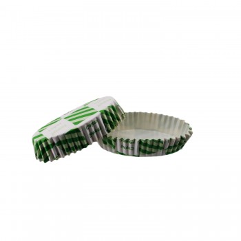 Cupcake Kalıbı Pet Kapsül Oval Beyaza Yeşil Kare Desen Kek Kalıbı - 100 Adet Cupcake Kalıbı Pet Kapsül Oval Beyaza Yeşil Kare Desen Kek Kalıbı - 100 Adet