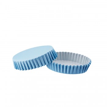 Cupcake Kalıbı Pet Kapsül Oval Model Kek Kalıbı - 100 Adet F11 Mavi Küçük Puanlı Cupcake Kalıbı Pet Kapsül Oval Model Kek Kalıbı - 100 Adet F11 Mavi Küçük Puanlı