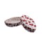 Cupcake Kalıbı Pet Kapsül Oval Çilek Desenli Kek Kalıbı - 100 Adet