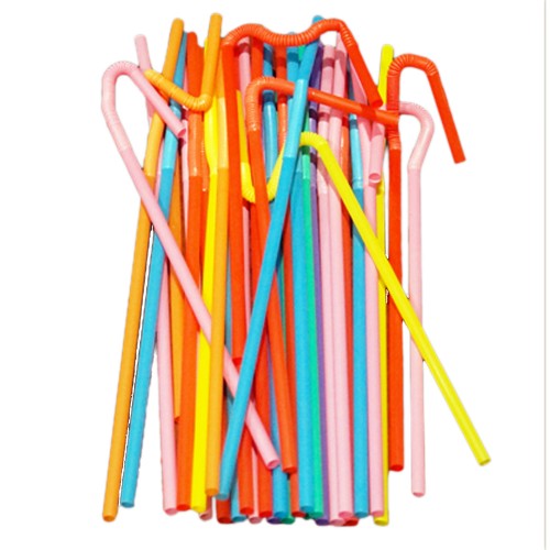Pipet 5 MM Fosforlu Plastik Renkli - 200 Adet