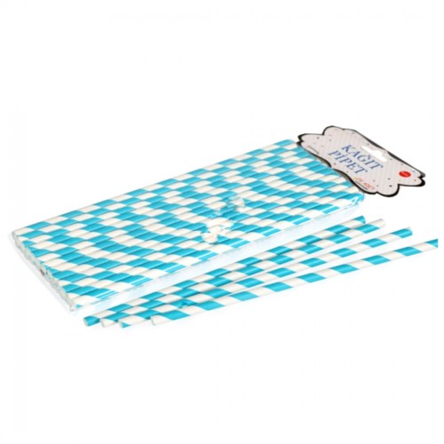 Pipet Kağıt Spiral Modeli - 25 Adet  Mavi