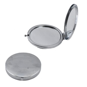 Metal Ayna Kapaklı Parlak Model Gümüş - 5 Adet