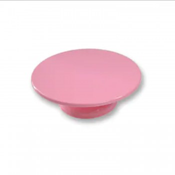 Plastik Döner Pasta Sıvama Standı 32 Cm   Pembe