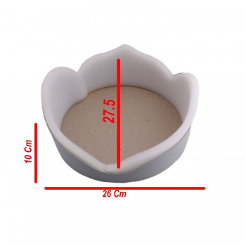 Plastik Havlu Ve Tesbih Kutusu Prenses 26X27X10 Cm   Gold