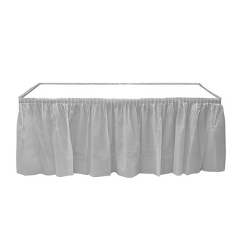 Plastik Masa Kenarı Eteği Gümüş Plastik Masa Kenarı Eteği Gümüş