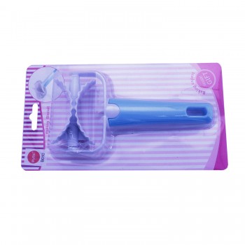 Plastik Yuvarlak Hamur Ruleti Kesici Hamur Şekilledirici Tırtıklı