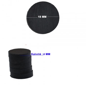 Mıknatıs Siyah Büyük - 50 Adet