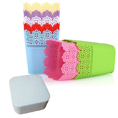 Kare Strafor Saksı İçine 9.5X9.5 CM