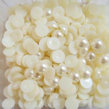 Yarım İncı Yuvarlak 10 Mm 250 Gr Krem Yarım İncı Yuvarlak 10 Mm 250 Gr Krem