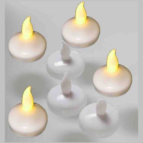 Tealight Mum Led Işıklı Pilli Suda Yüzen Model 4 CM - 6 Adet