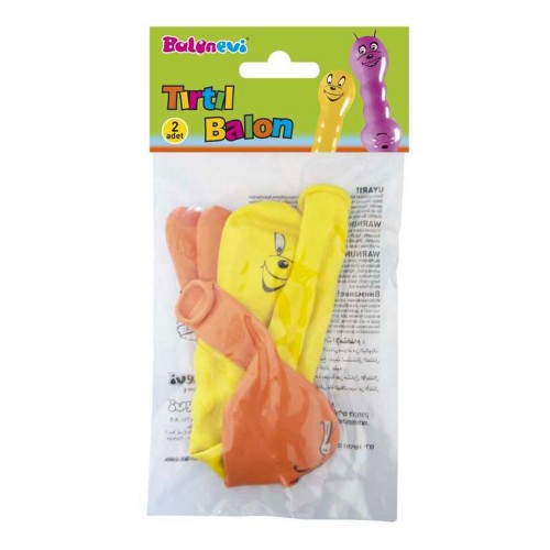 Tırtıl Balon 20X70 CM Karışık Renkli 2 li Set