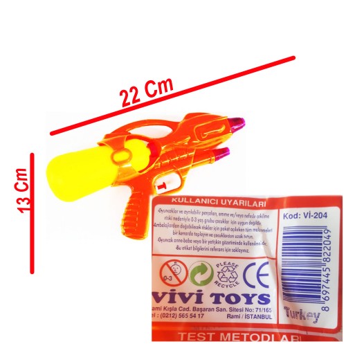 Vi̇vi̇ Toys Su Tabancası Karışık Renkli 22 CM
