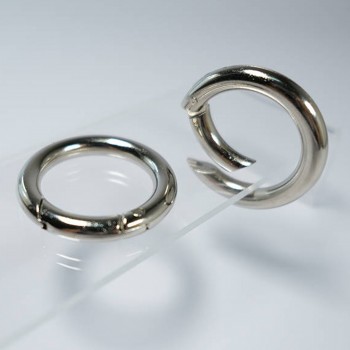 Yaylı Çanta Halkası Mekanizmalı Halka 2.7 CM - 10 Adet Gümüş Yaylı Çanta Halkası Mekanizmalı Halka 2.7 CM - 10 Adet Gümüş